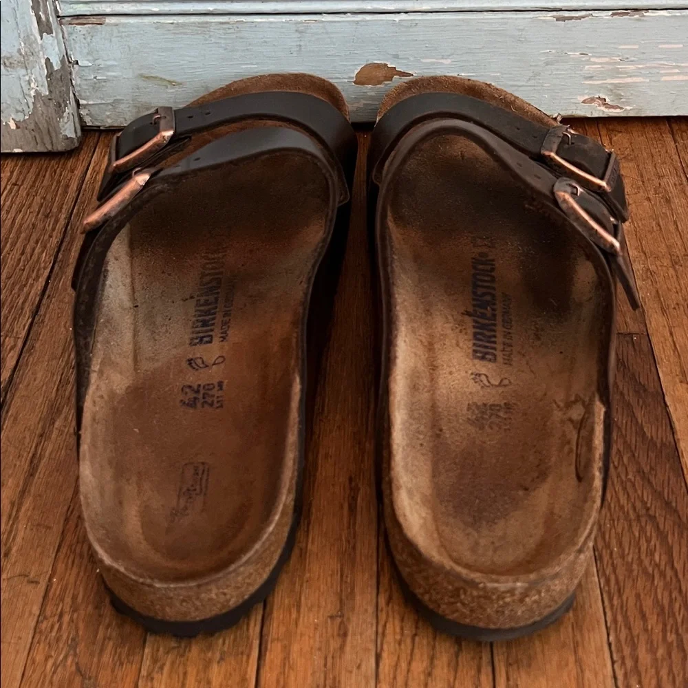 BIRKENSTOCK Arizona Arizona Oiled Leather Slide Sandals - Picture 5 of 13